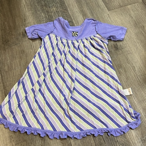 4 for $20 Kickee Pants print classic swing dress size 3T - Picture 5 of 6